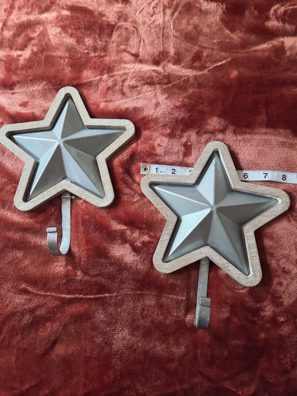 Rustic Metal Star Wall Hook - Gray Star Coat Hook